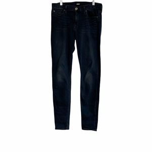 Hudson Women's Mid Rise Dark Blue Denim Jeans